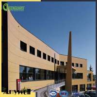 Amywell 100% phenolic wood grain commerical buildings Anti-UV HPL exterior panel