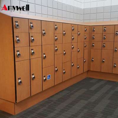 Amywell CE certificate compact laminate durable colorfull fire retardant spa lockers